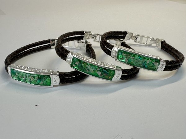 Mens Chunky Leather Bracelet - Image 7