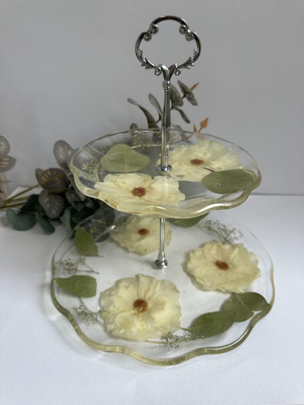 Thick plate wave cake stand - Image 3