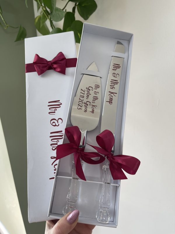 Personalised Cake Knife & Slice - Image 9