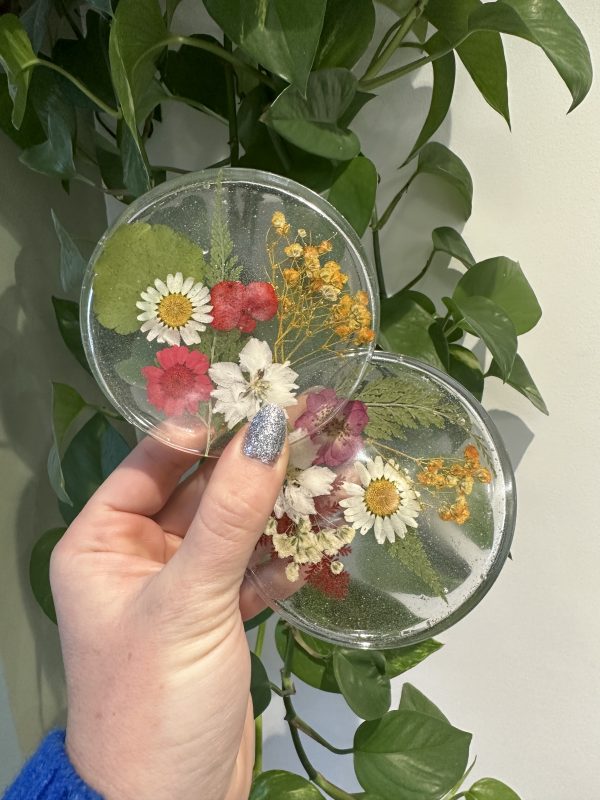 Random pressed flower coasters - Image 2